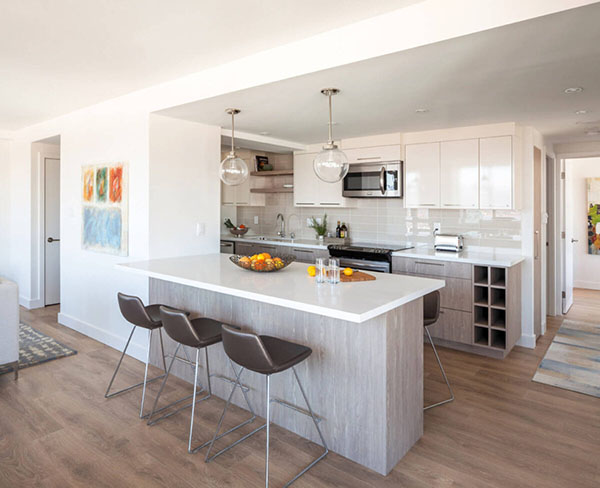 Đóng tủ bếp gỗ công nghiệp Melamine